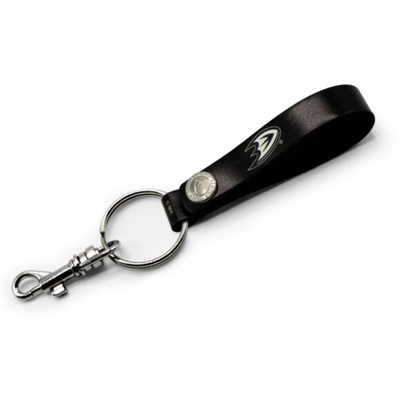 Anaheim Ducks Personalized Leather Loop Keychain