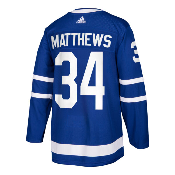 Men's adidas Auston Matthews Blue Toronto Maple Leafs Authentic Player Jersey - Image 7