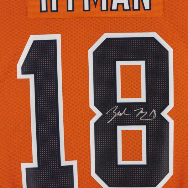 Zach Hyman Orange Edmonton Oilers Autographed adidas Authentic Jersey - Image 8