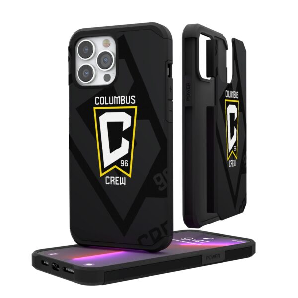 Columbus Crew iPhone Mono Tilt Logo Rugged Phone Case