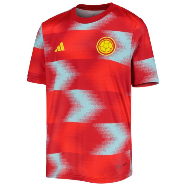 Youth adidas Red Colombia National Team 2022/23 Away Pre-Match Top - Image 6