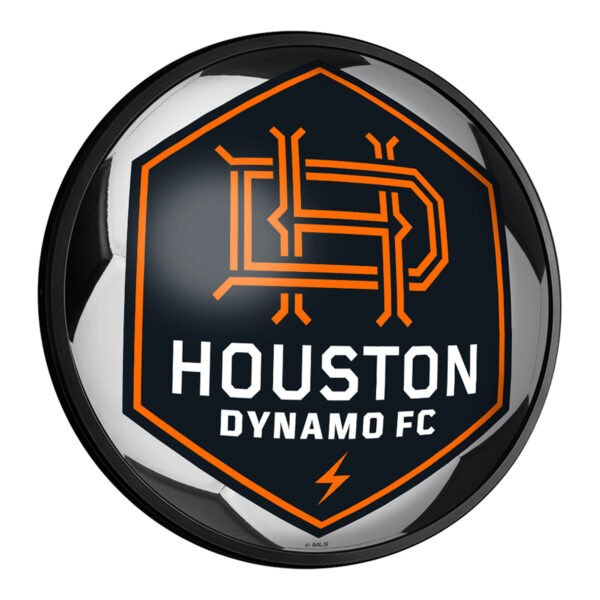 Houston Dynamo FC 18'' Round Slimline Illuminated Soccer Ball Wall Sign
