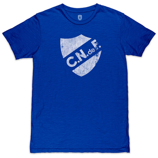 Men's 1863FC  Royal Club Nacional de Football Mono Crest Slub T-Shirt - Image 6