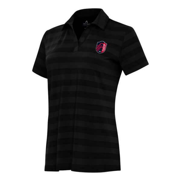Women's Antigua Black St. Louis City SC Tunnel Polo