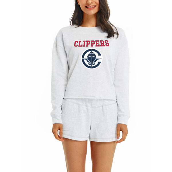 Women's Antigua White Stockton Kings Tribute Half-Zip Pullover Top