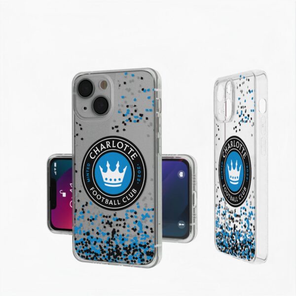 Charlotte FC iPhone Confetti Design Clear Case