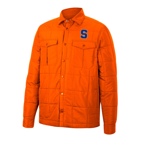 Men's Colosseum Orange Syracuse Orange Detonate Quilted Full-Snap Jacket - Image 6