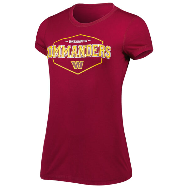 Women's Concepts Sport Burgundy/Gold Washington Commanders Plus Size Badge T-Shirt & Pants Sleep Set - Image 9