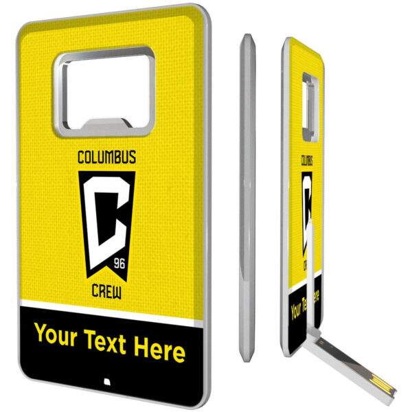 Columbus Crew Personalized Credit Card USB Drive & Bottle Opener