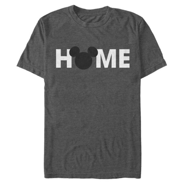 Men's Mad Engine  Heather Charcoal Mickey & Friends Home Graphic T-Shirt