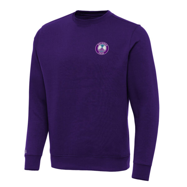 Men's Antigua Purple Orlando Pride Victory Crewneck Pullover Sweatshirt