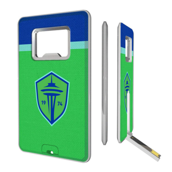 Seattle Sounders FC Stripe Design Credit Card USB Drive & Bottle Opener