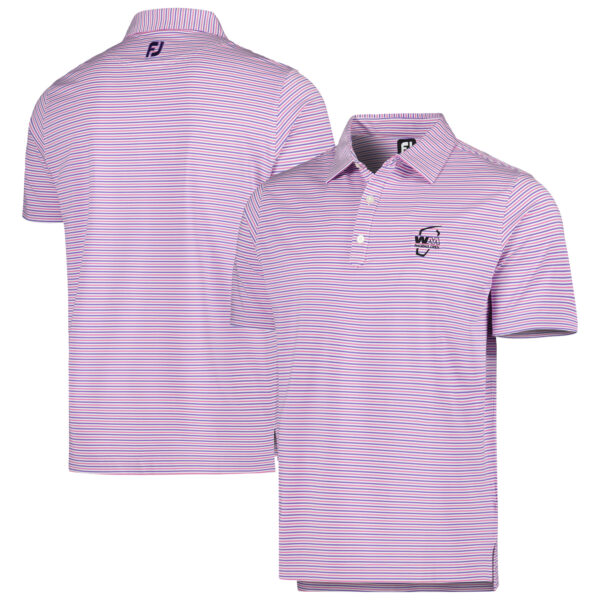 Men's FootJoy Purple WM Phoenix Open Even Stripe Lisle Polo - Image 5