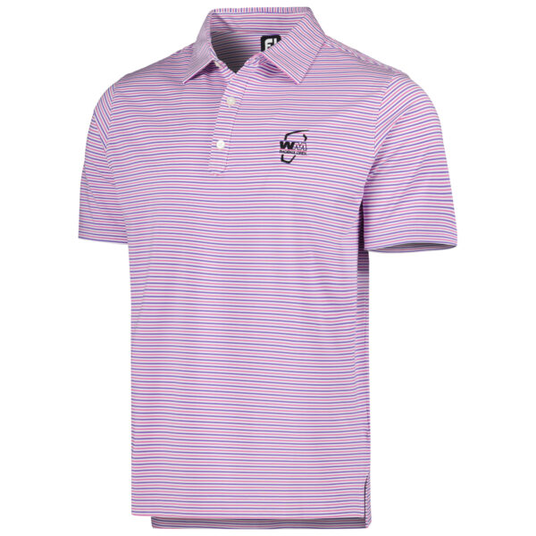 Men's FootJoy Purple WM Phoenix Open Even Stripe Lisle Polo - Image 6