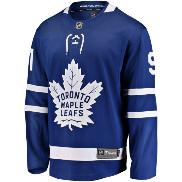 Men's Fanatics John Tavares Blue Toronto Maple Leafs Home Premier Breakaway Player Jersey - Image 6