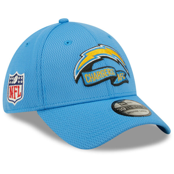 Men's New Era Powder Blue Los Angeles Chargers 2022 Sideline 39THIRTY Coaches Flex Hat - Image 7