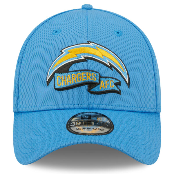 Men's New Era Powder Blue Los Angeles Chargers 2022 Sideline 39THIRTY Coaches Flex Hat - Image 8