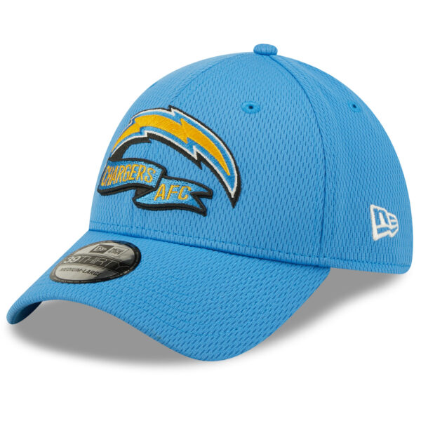 Men's New Era Powder Blue Los Angeles Chargers 2022 Sideline 39THIRTY Coaches Flex Hat - Image 9