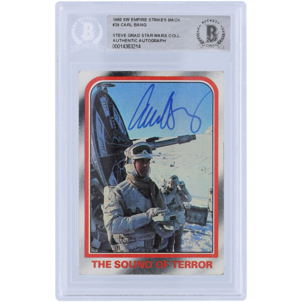 Carl Bang Star Wars Autographed 1980 Topps The Empire Strikes Back #39 BAS Authenticated Card