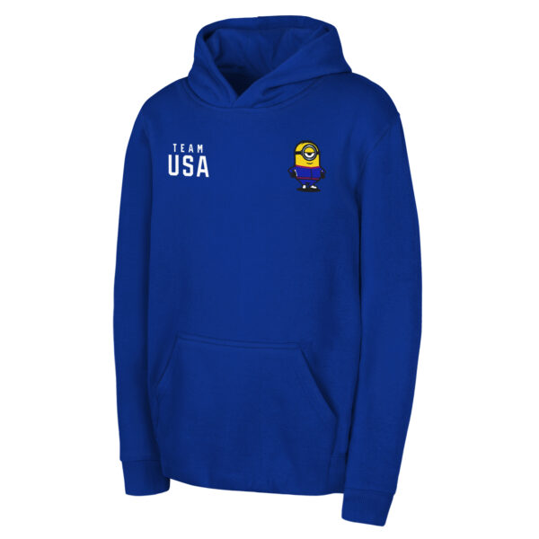 Youth  Royal Team USA Minions Pullover Hoodie - Image 6