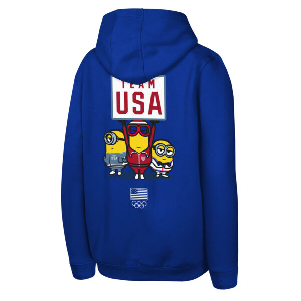 Youth  Royal Team USA Minions Pullover Hoodie - Image 7