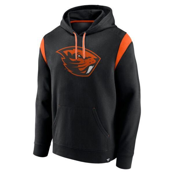 Men's Fanatics Black Oregon State Beavers Gym Rat Pullover Hoodie - Image 6