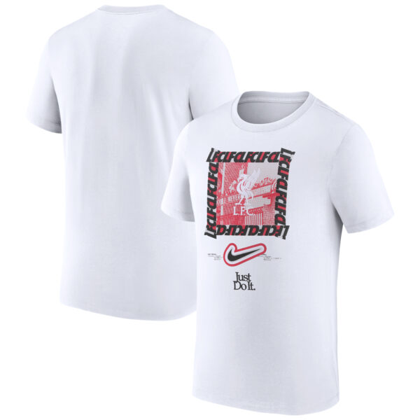 Men's Nike White Liverpool DNA T-Shirt - Image 4