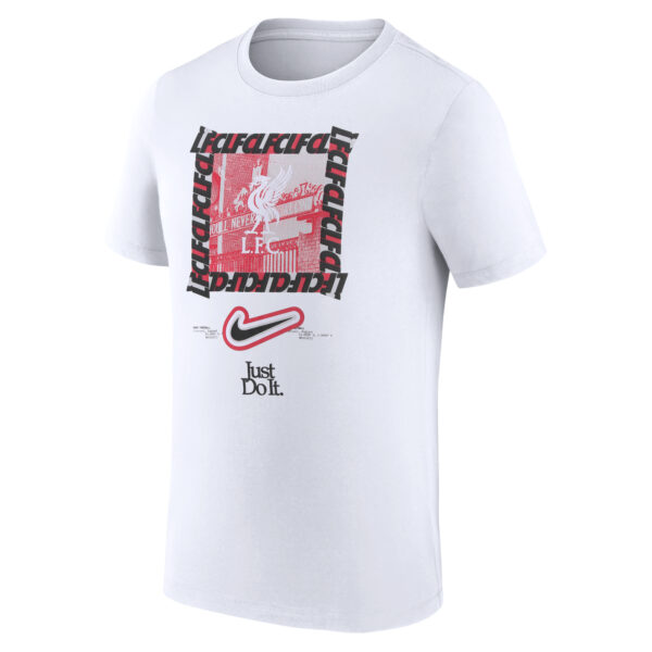Men's Nike White Liverpool DNA T-Shirt - Image 5