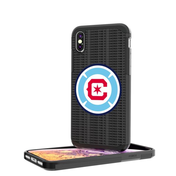 Chicago Fire iPhone Text Backdrop Rugged Case