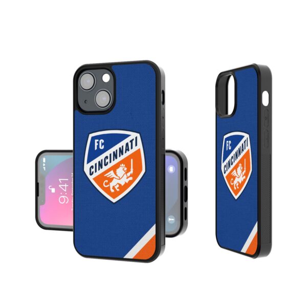 FC Cincinnati iPhone Diagonal Stripe Design Bump Case