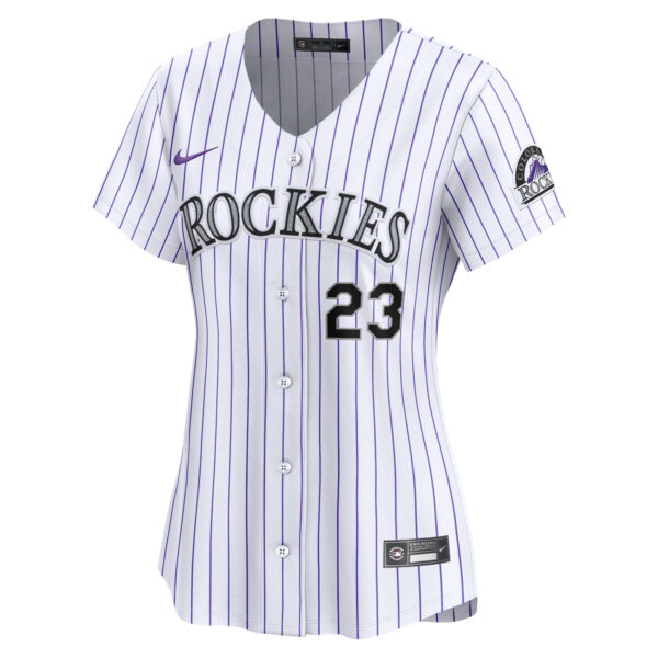 Women's Nike Kris Bryant White Colorado Rockies Home Limited Player Jersey - Image 3
