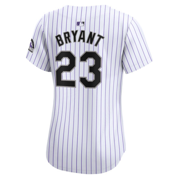 Women's Nike Kris Bryant White Colorado Rockies Home Limited Player Jersey - Image 7