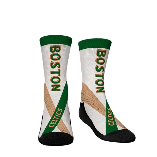 Youth Rock Em Socks  Boston Celtics 2023/24 City Edition Three-Pack Crew Socks Set - Image 7