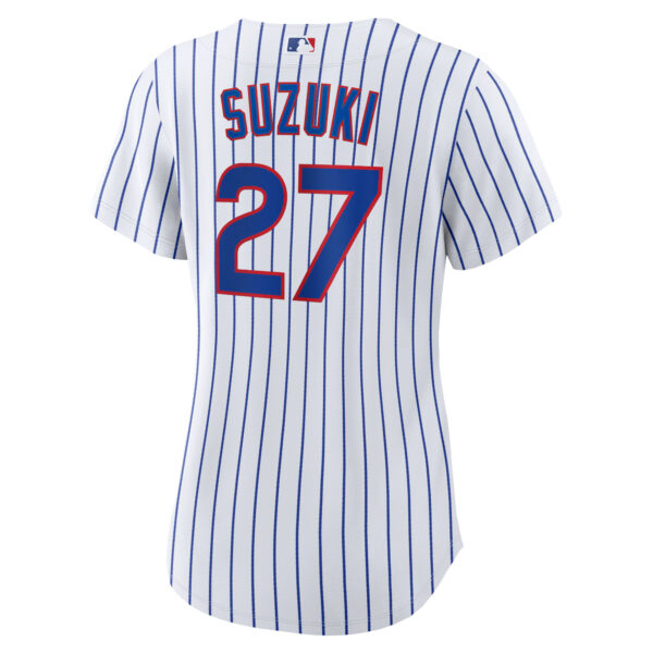 Women's Nike Seiya Suzuki White Chicago Cubs Home Replica Jersey - Image 7