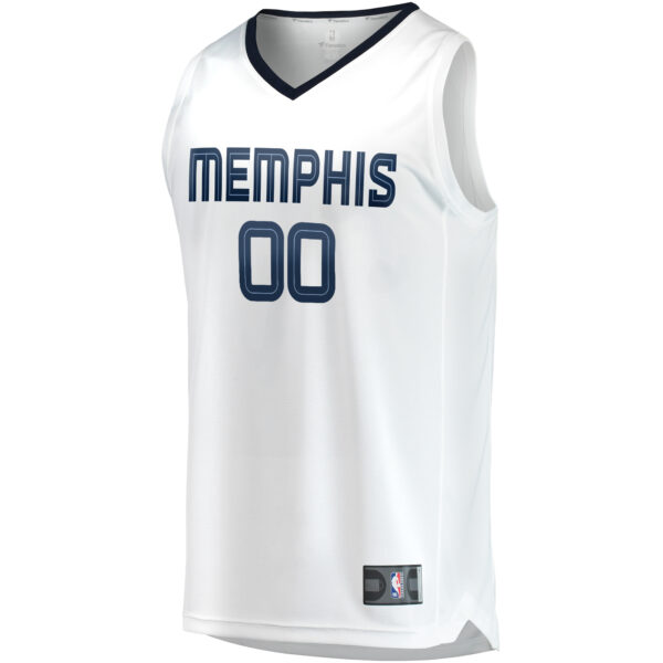 Men's Fanatics White Memphis Grizzlies Fast Break Custom Replica Jersey - Association Edition - Image 6