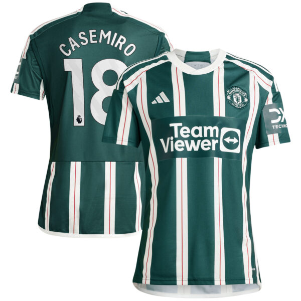Men's adidas Casemiro Green Manchester United 2023/24 Away Replica Player Jersey - Image 5