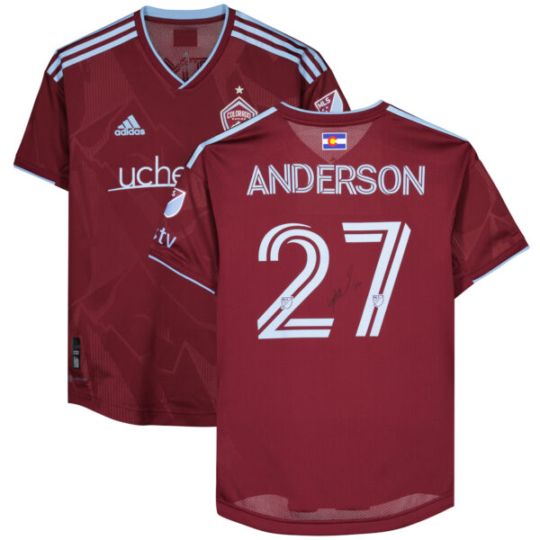 Sebastian Anderson Colorado Rapids Autographed Match-Used #27 Maroon Jersey from the 2023 MLS Season