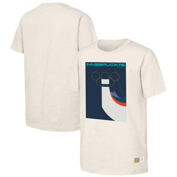 Men's  Natural 1976 Innsbruck Games Olympic Heritage T-Shirt - Image 5