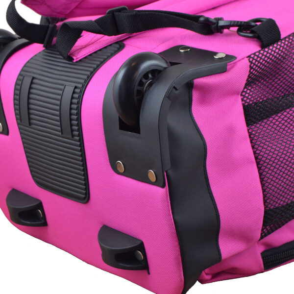 MOJO Pink Boston Bruins 19'' Premium Wheeled Backpack - Image 13