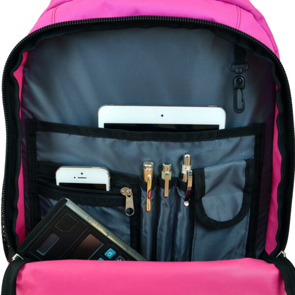 MOJO Pink Boston Bruins 19'' Premium Wheeled Backpack - Image 14