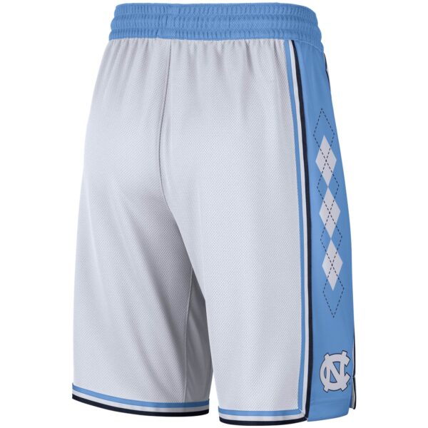Men's Jordan Brand White North Carolina Tar Heels Replica Team Basketball Shorts - Image 7