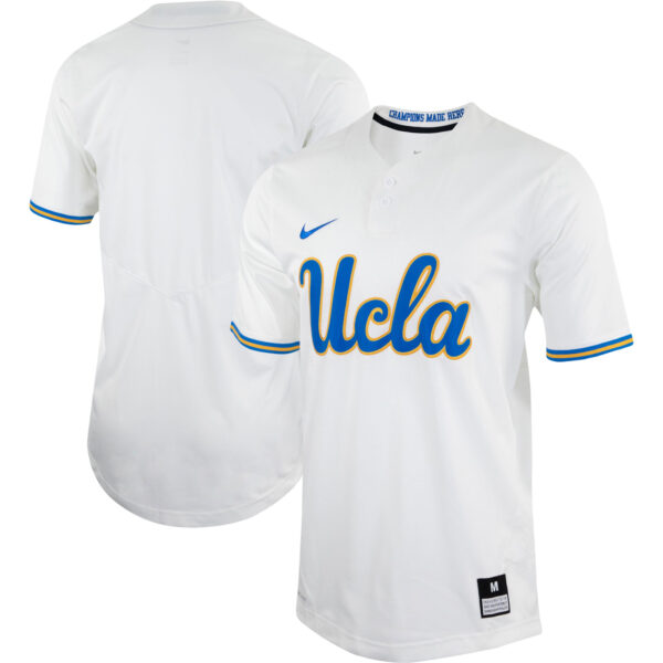 Unisex Nike White UCLA Bruins Two-Button Replica Softball Jersey - Image 5