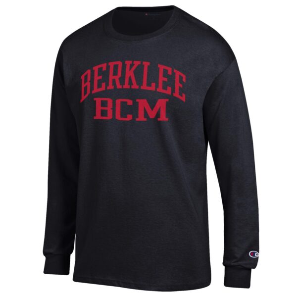 Men's Champion Black Berklee College of Music Jersey Long Sleeve T-Shirt - Image 6