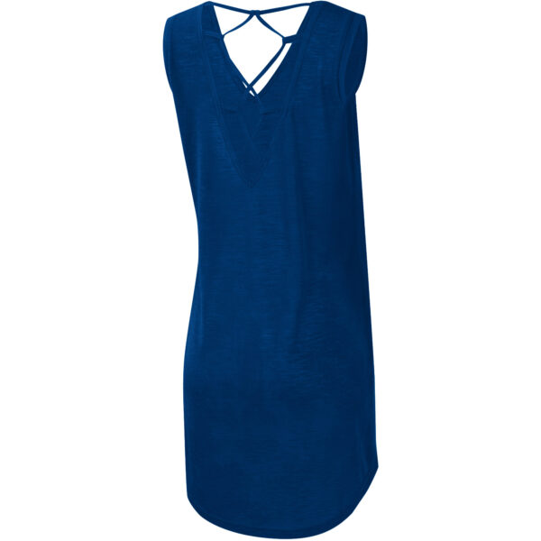 Women's G-III 4Her by Carl Banks Royal Indianapolis Colts Game Time Swim V-Neck Cover-Up Dress - Image 4
