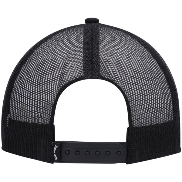 Men's Billabong Black Logo Stacked Trucker Snapback Hat - Image 9