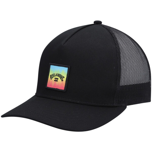 Men's Billabong Black Logo Stacked Trucker Snapback Hat