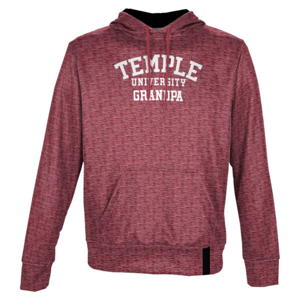 Men's ProSphere Cherry Temple Owls Grandpa Name Drop Pullover Hoodie - Image 6