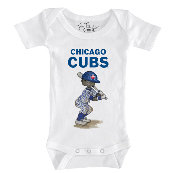 Infant Tiny Turnip White Chicago Cubs James Bodysuit