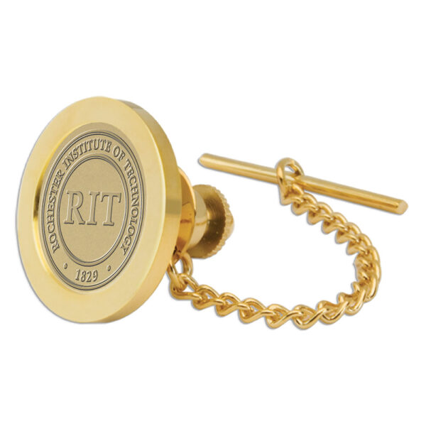 Gold Rochester Institute of Technology Tigers Tie Tack/Lapel Pin