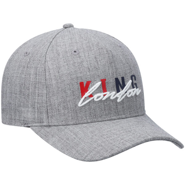 Men's King Apparel Heathered Gray Staple Curved Peak Adjustable Hat - Image 8